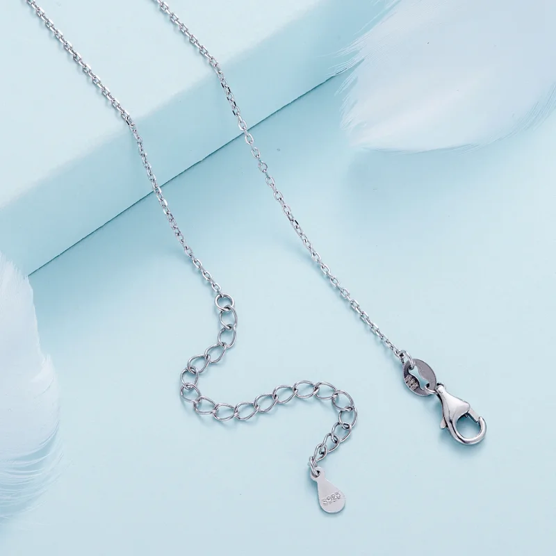 (immagine per) Collana semplice in stile Pandora in argento - SCA018 - Visualizza 5