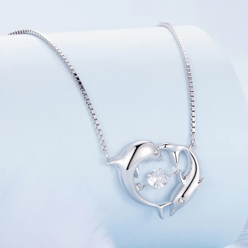 (immagine per) Collana Smart stile Pandora con delfino - BSN340 - Visualizza 2