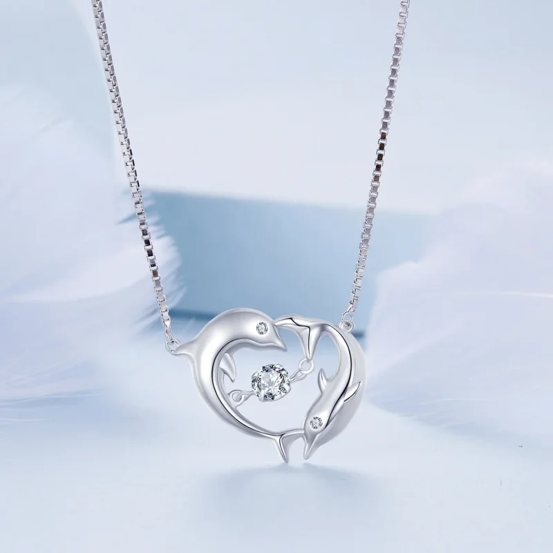 (immagine per) Collana Smart stile Pandora con delfino - BSN340 - Visualizza 3