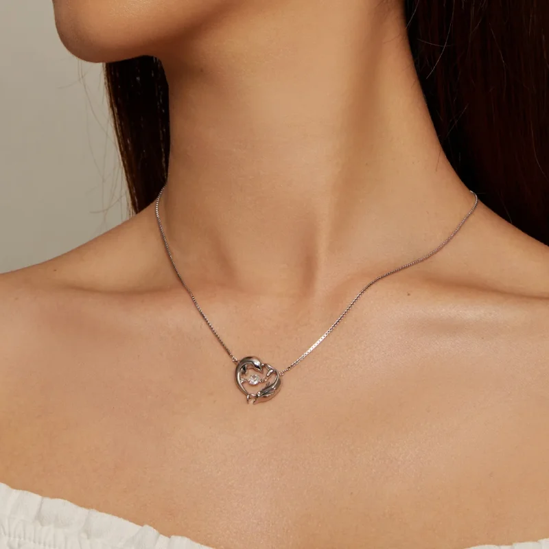 (immagine per) Collana Smart stile Pandora con delfino - BSN340 - Visualizza 5