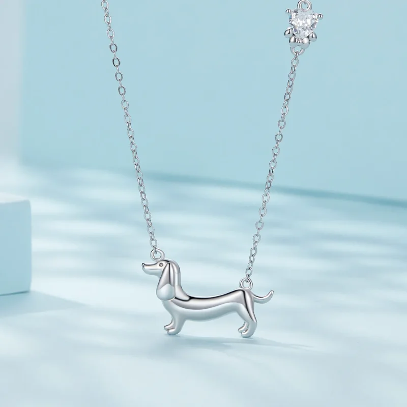 (immagine per) Collana stile Pandora con bassotto - SCN501 - Visualizza 3