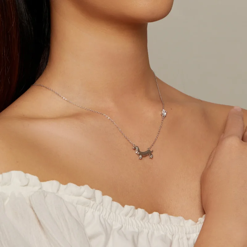 (immagine per) Collana stile Pandora con bassotto - SCN501 - Visualizza 6