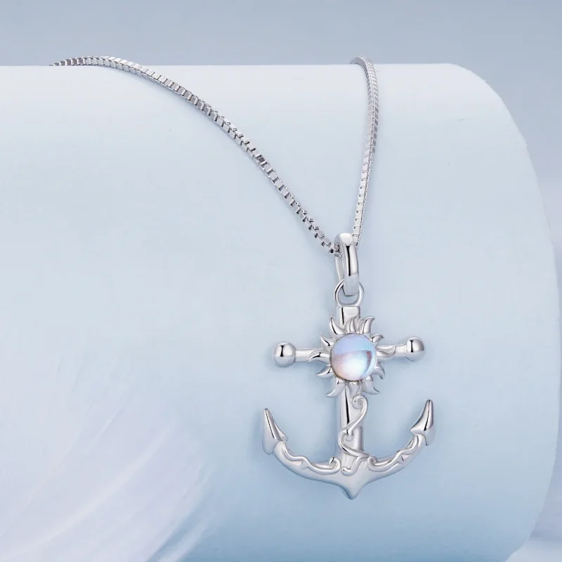 (immagine per) Collana stile Pandora con ciondolo ad ancoraggio - BSN349 - Visualizza 2