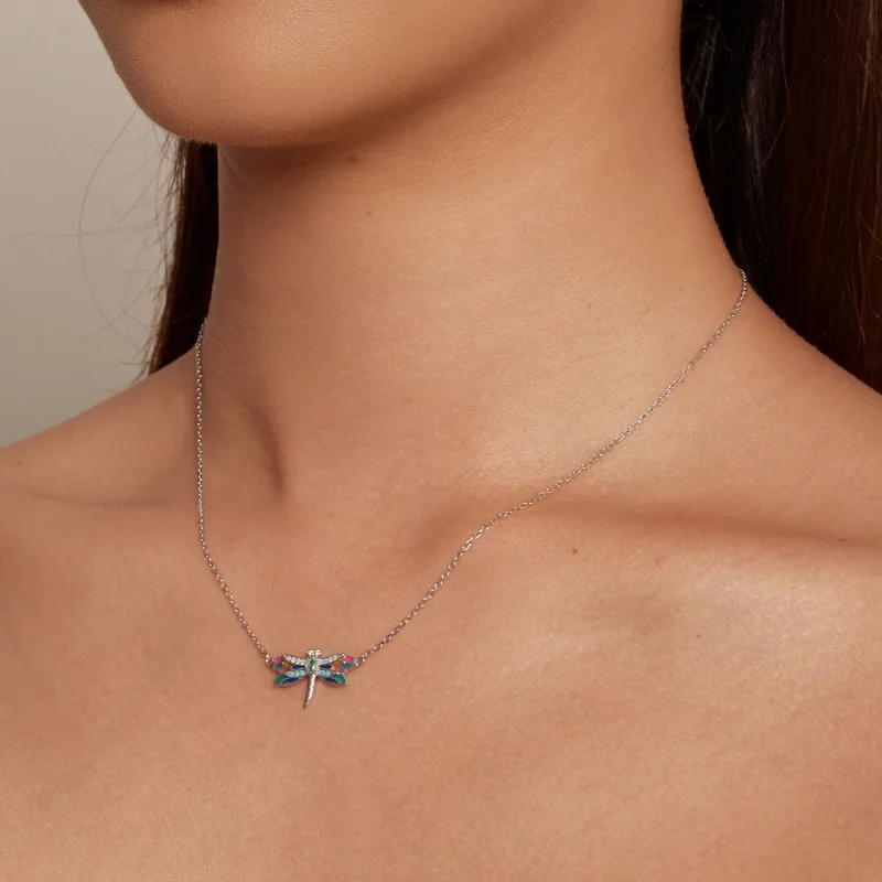 (immagine per) Collana stile Pandora con libellula - BSN348 - Visualizza 6