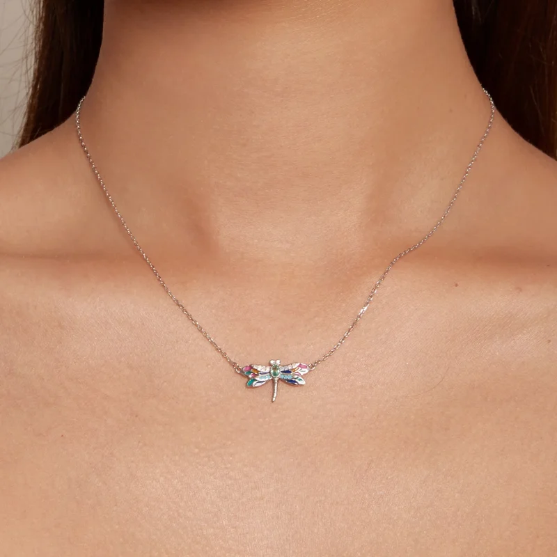(immagine per) Collana stile Pandora con libellula - BSN348 - Visualizza 7