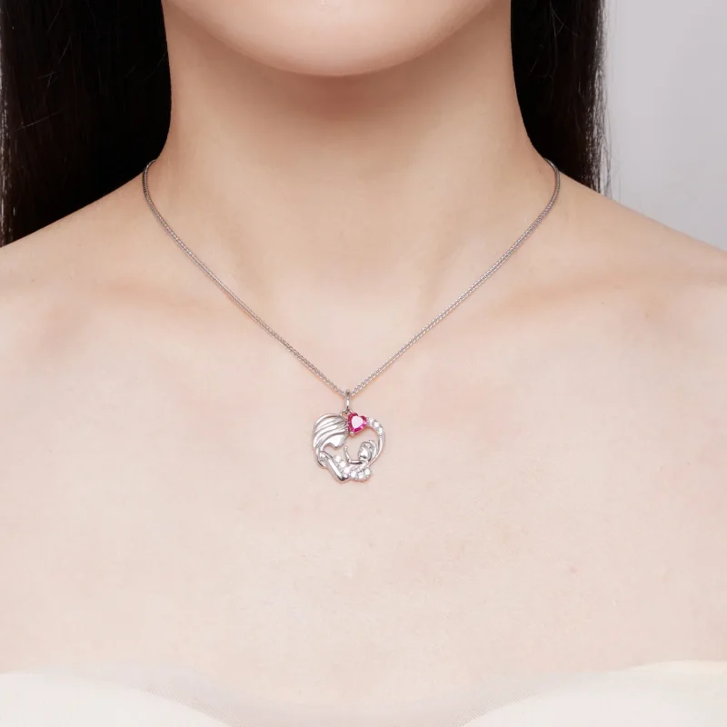 (immagine per) Collana stile Pandora Madre e Figlio - BSN323 - Visualizza 6