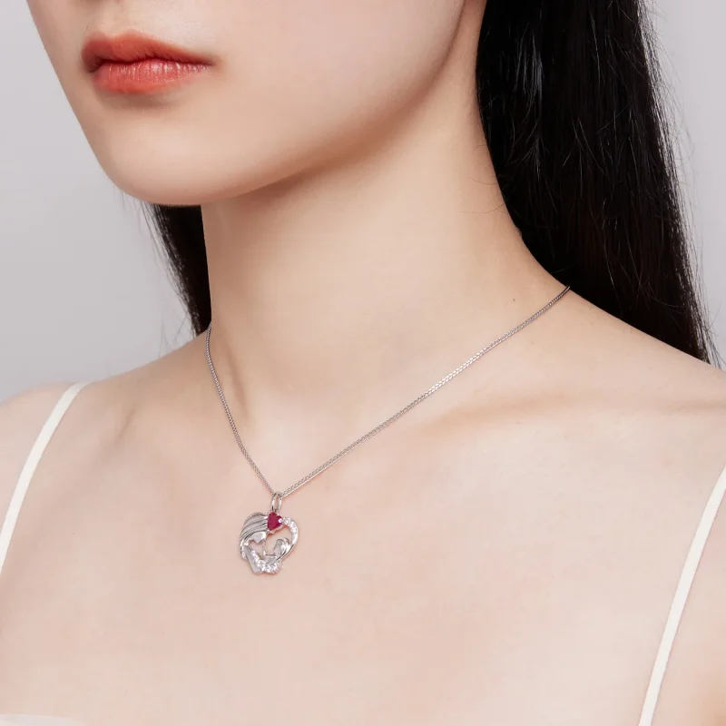(immagine per) Collana stile Pandora Madre e Figlio - BSN323 - Visualizza 7