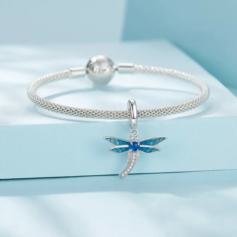 (immagine per) Gioielli pendenti a forma di libellula in stile Pandora - SCC2569 - Visualizza 4