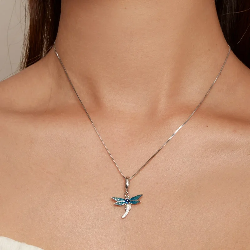 (immagine per) Gioielli pendenti a forma di libellula in stile Pandora - SCC2569 - Visualizza 6
