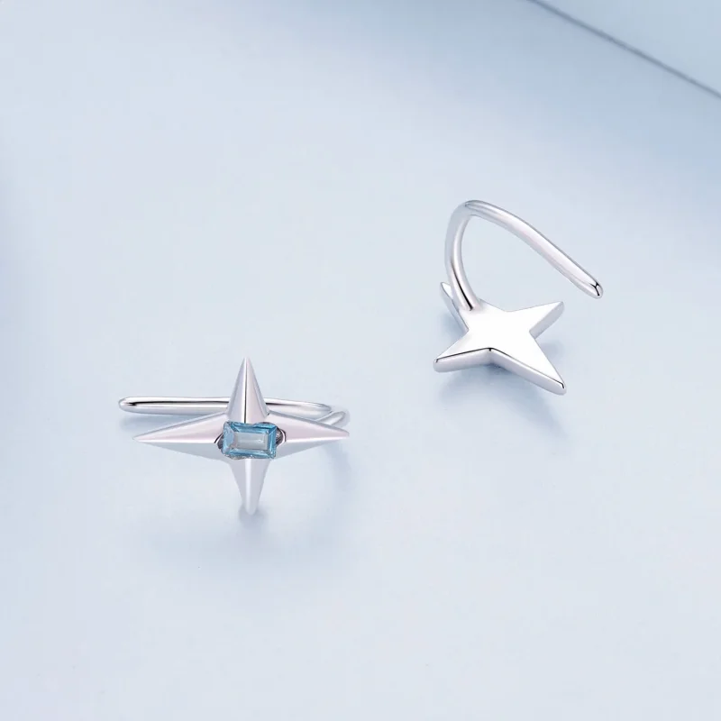 (immagine per) Orecchini a bottoncino stile Pandora con stelline - BSE915 - Visualizza 4