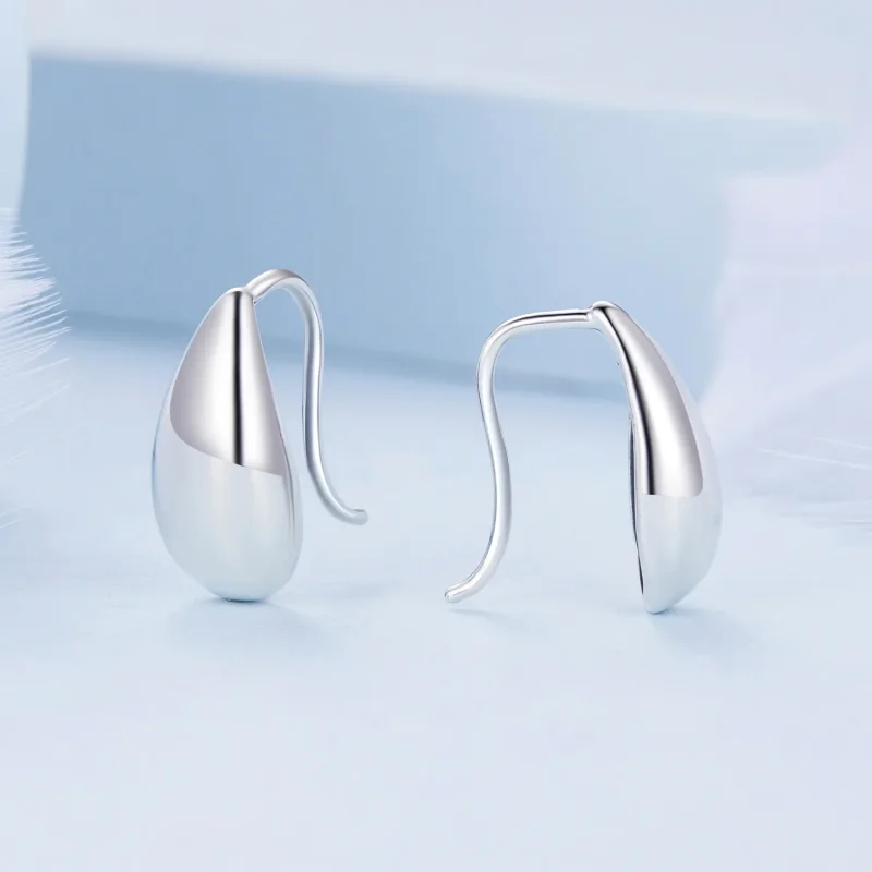(immagine per) Orecchini a bottone con brillantezza a gocce d'acqua in stile Pandora - BSE869 - Visualizza 2