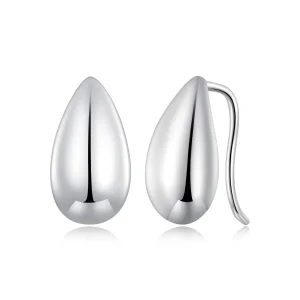 Orecchini a bottone con brillantezza a gocce d'acqua in stile Pandora - BSE869 (immagine per) Orecchini a bottone con brillantezza a gocce d'acqua in stile Pandora - BSE869