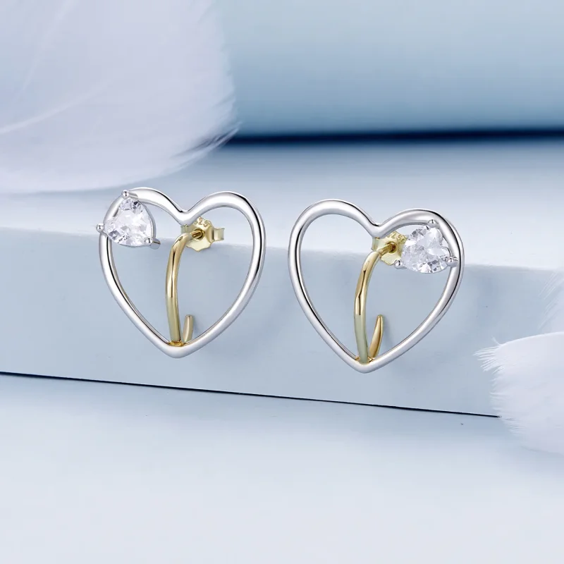 (immagine per) Orecchini a bottone Pandora Style Love - BSE888 - Visualizza 2