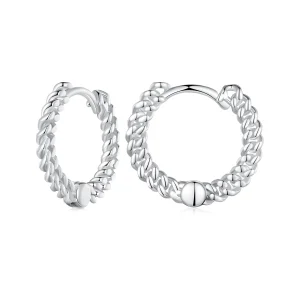 (immagine per) Orecchini a cerchio con catenina nello stile Pandora - BSE906