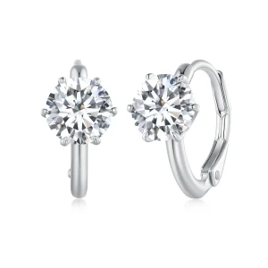 (immagine per) Orecchini a cerchio con diamanti da 1 carato in stile Pandora (Un Certificato) - MSE037