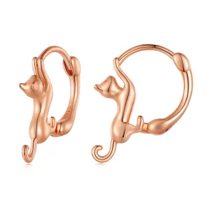 (immagine per) Orecchini a cerchio con gatti in stile Pandora - SCE1488-LC