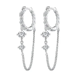 (immagine per) Orecchini a cerchio con nappine esquisite in stile Pandora - BSE822