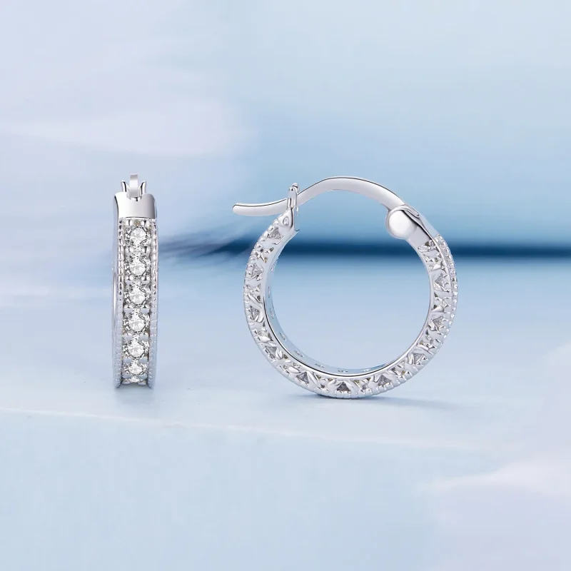 (immagine per) Orecchini a cerchio di stile Shine Pandora - BSE868 - Visualizza 2