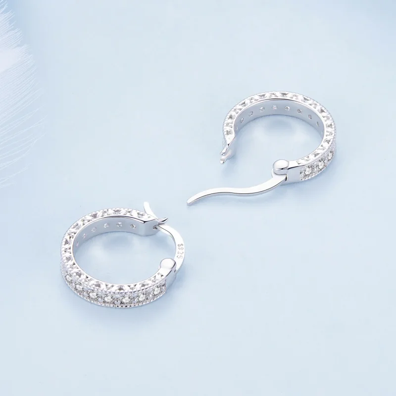 (immagine per) Orecchini a cerchio di stile Shine Pandora - BSE868 - Visualizza 4