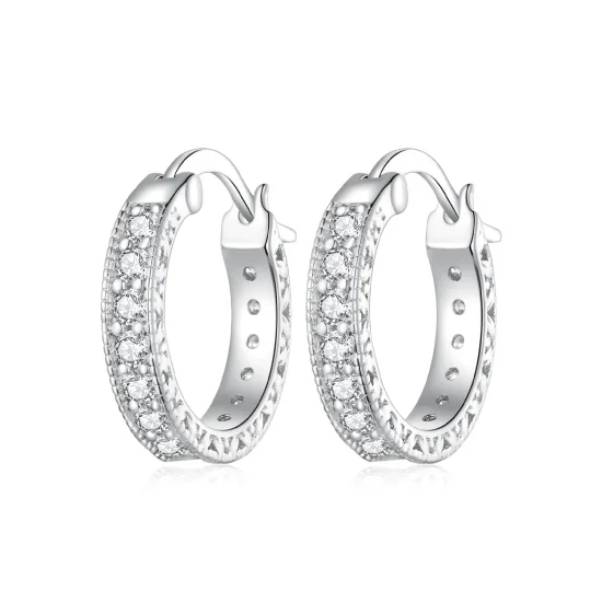 (immagine per) Orecchini a cerchio di stile Shine Pandora - BSE868