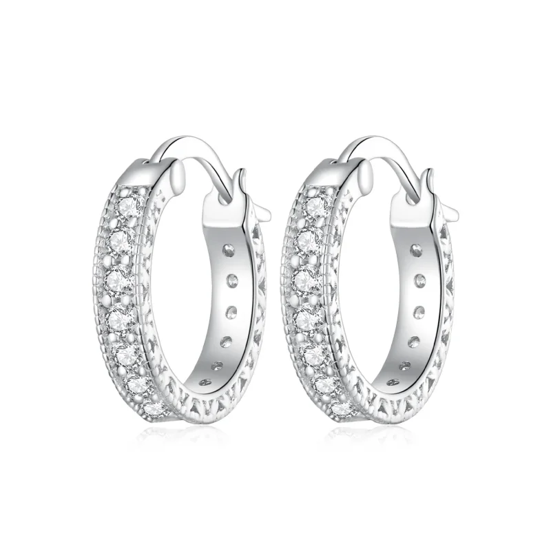 (immagine per) Orecchini a cerchio di stile Shine Pandora - BSE868