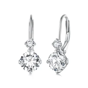 (immagine per) Orecchini a cerchio in stile Pandora con Moissanite (due certificati) - MSE031