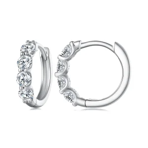 (immagine per) Orecchini a cerchio in stile Pandora con Moissanite - MSE030