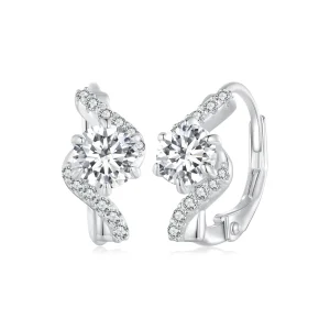 (immagine per) Orecchini a cerchio Pandora Style 50 Pointsmoissanite (Due certificati) - MSE036