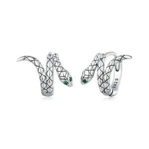(immagine per) Orecchini a cerchio stile Pandora con serpente - BSE883