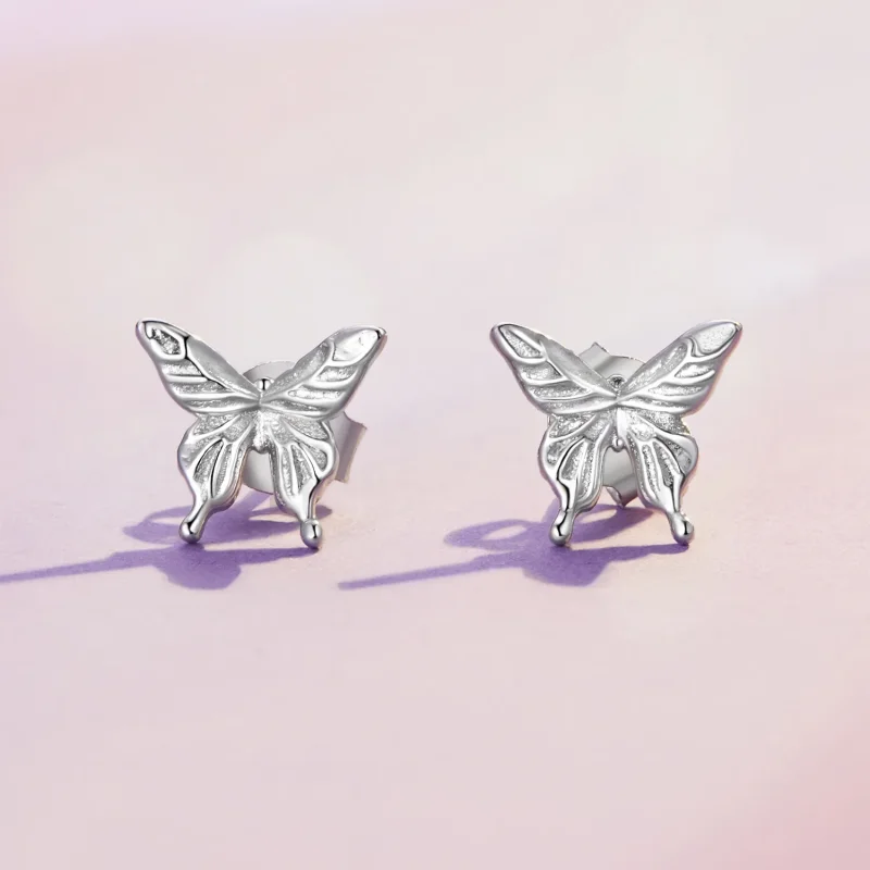 (immagine per) Orecchini a farfalla stile Pandora - BSE861 - Visualizza 2