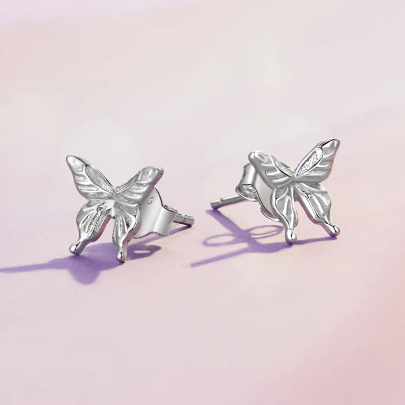 (immagine per) Orecchini a farfalla stile Pandora - BSE861 - Visualizza 3