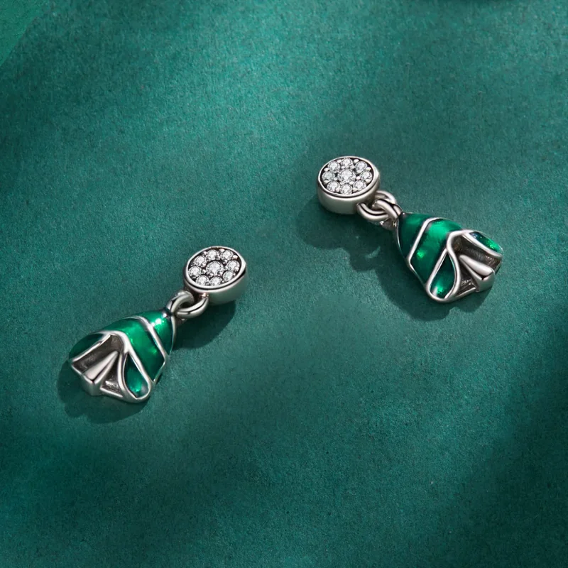 (immagine per) Orecchini a forma di albero di Natale stile Pandora - BSE919 - Visualizza 4