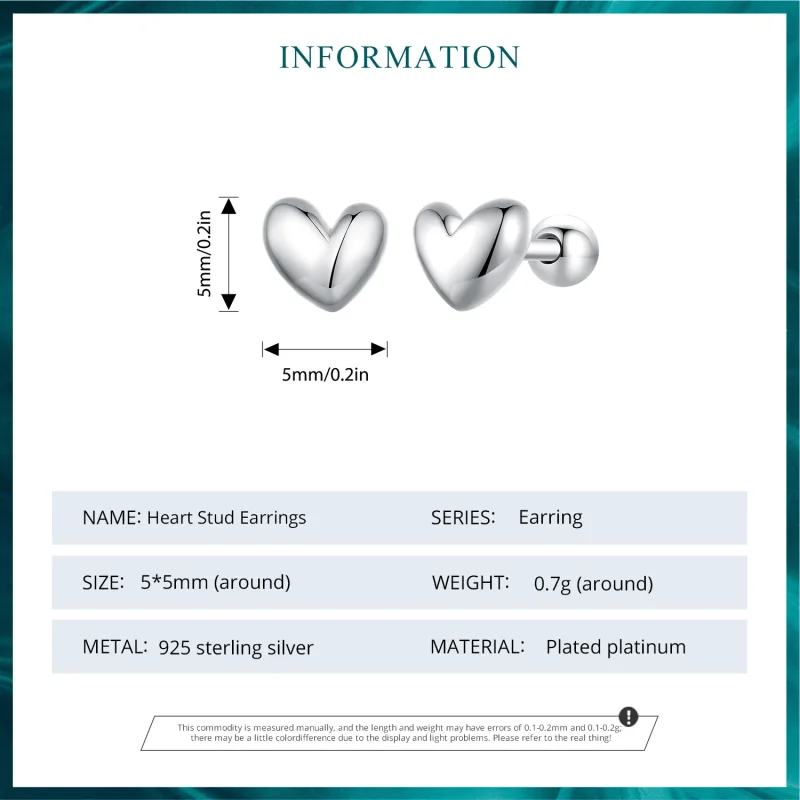 (immagine per) Orecchini a forma di cuore di stile Pandora - BSE886 - Visualizza 7