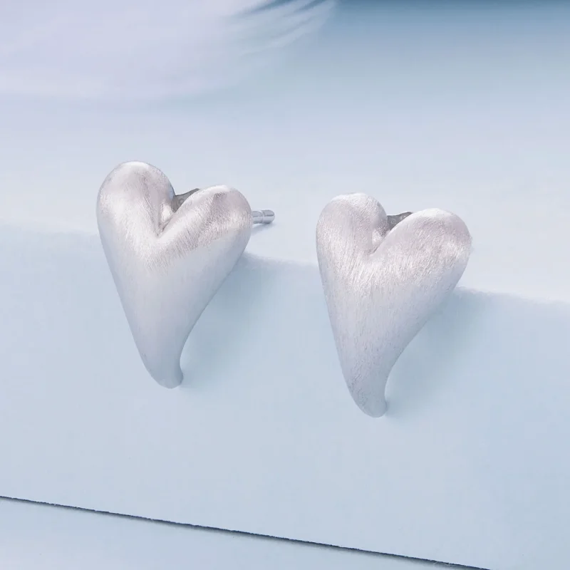 (immagine per) Orecchini a forma di cuore in stile Pandora - BSE916 - Visualizza 2