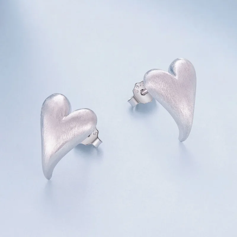 (immagine per) Orecchini a forma di cuore in stile Pandora - BSE916 - Visualizza 3
