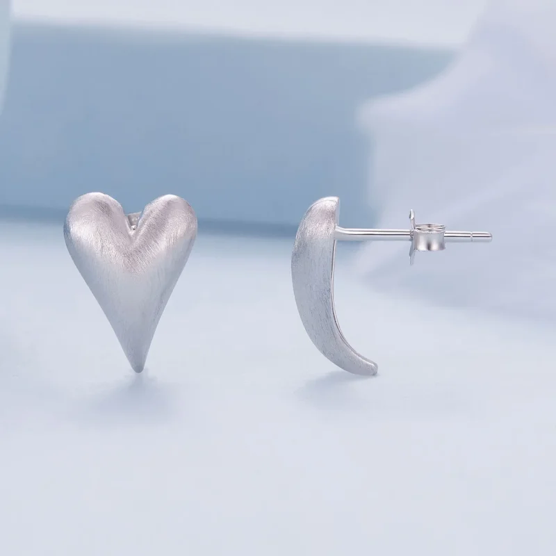 (immagine per) Orecchini a forma di cuore in stile Pandora - BSE916 - Visualizza 4