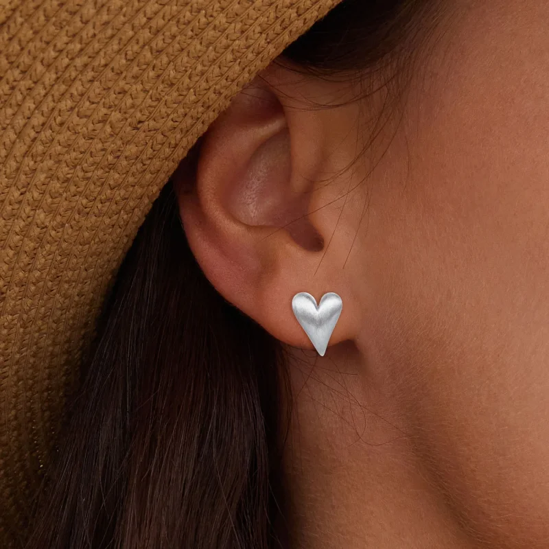 (immagine per) Orecchini a forma di cuore in stile Pandora - BSE916 - Visualizza 5