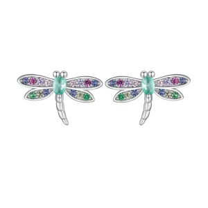 (immagine per) Orecchini a forma di libellula in stile Pandora - BSE795