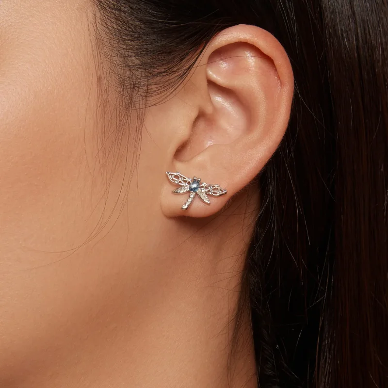 (immagine per) Orecchini a forma di libellula stile Pandora - BSE874 - Visualizza 8