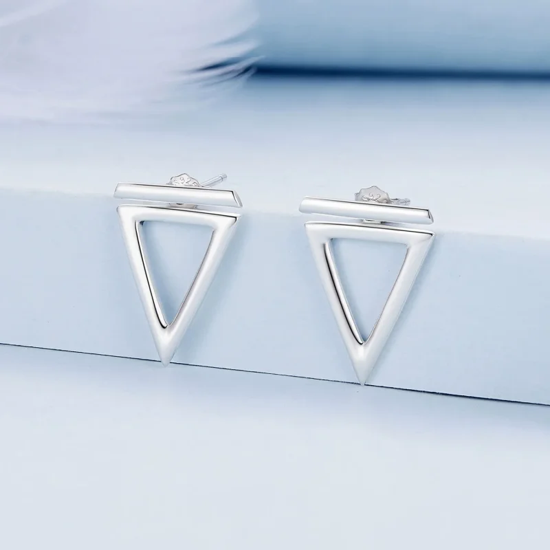 (immagine per) Orecchini a forma di triangolo stile Pandora - BSE900 - Visualizza 2