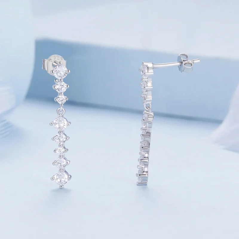 (immagine per) Orecchini a pendente con nappine stile Pandora - BSE870 - Visualizza 2