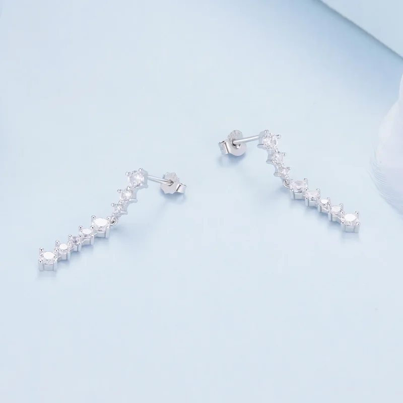 (immagine per) Orecchini a pendente con nappine stile Pandora - BSE870 - Visualizza 3