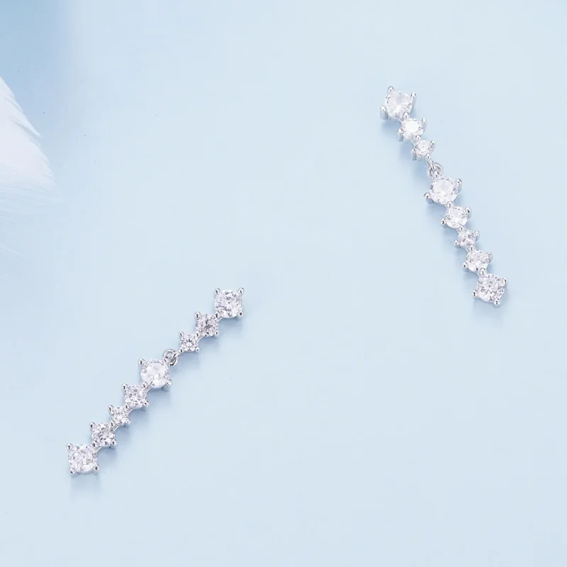 (immagine per) Orecchini a pendente con nappine stile Pandora - BSE870 - Visualizza 4