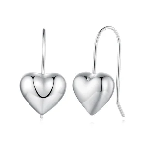 (immagine per) Orecchini a perno a forma di cuore tridimensionali in stile Pandora - BSE854