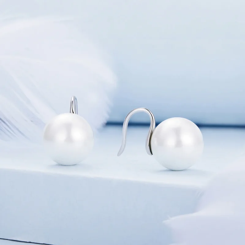 (immagine per) Orecchini a perno di stile Pandora con perle - BSE857 - Visualizza 2