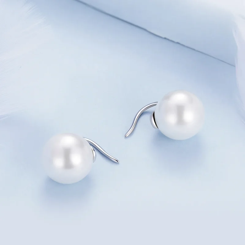 (immagine per) Orecchini a perno di stile Pandora con perle - BSE857 - Visualizza 4