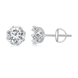 (immagine per) Orecchini a perno in stile Pandora con Moissanite squisita (Due certificati) - MSE016-L