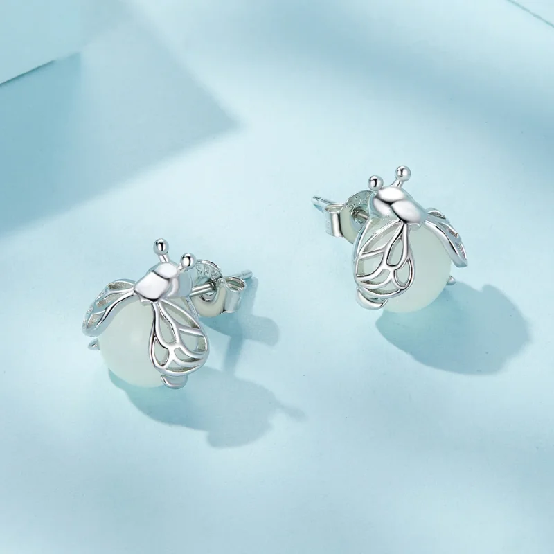 (immagine per) Orecchini a perno luminosi Fireflies stile Pandora - SCE1647 - Visualizza 3