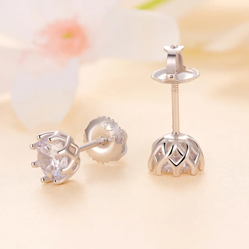 (immagine per) Orecchini a perno Pandora Style con esclusivi Moissanite di classe (Due certific - Visualizza 3