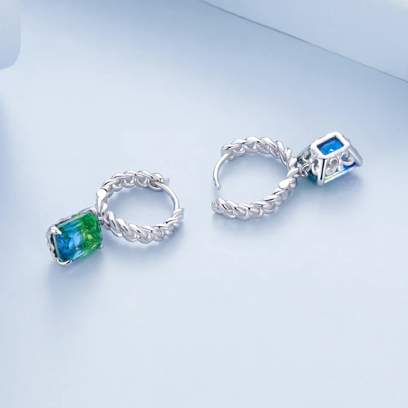 (immagine per) Orecchini ad anello a catenina stile Pandora - BSE887 - Visualizza 4